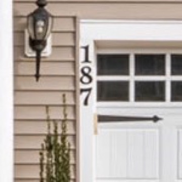 House number 187 in the original daytime photo