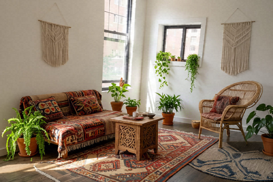 Bohemian virtual staging, rendered by Duskly