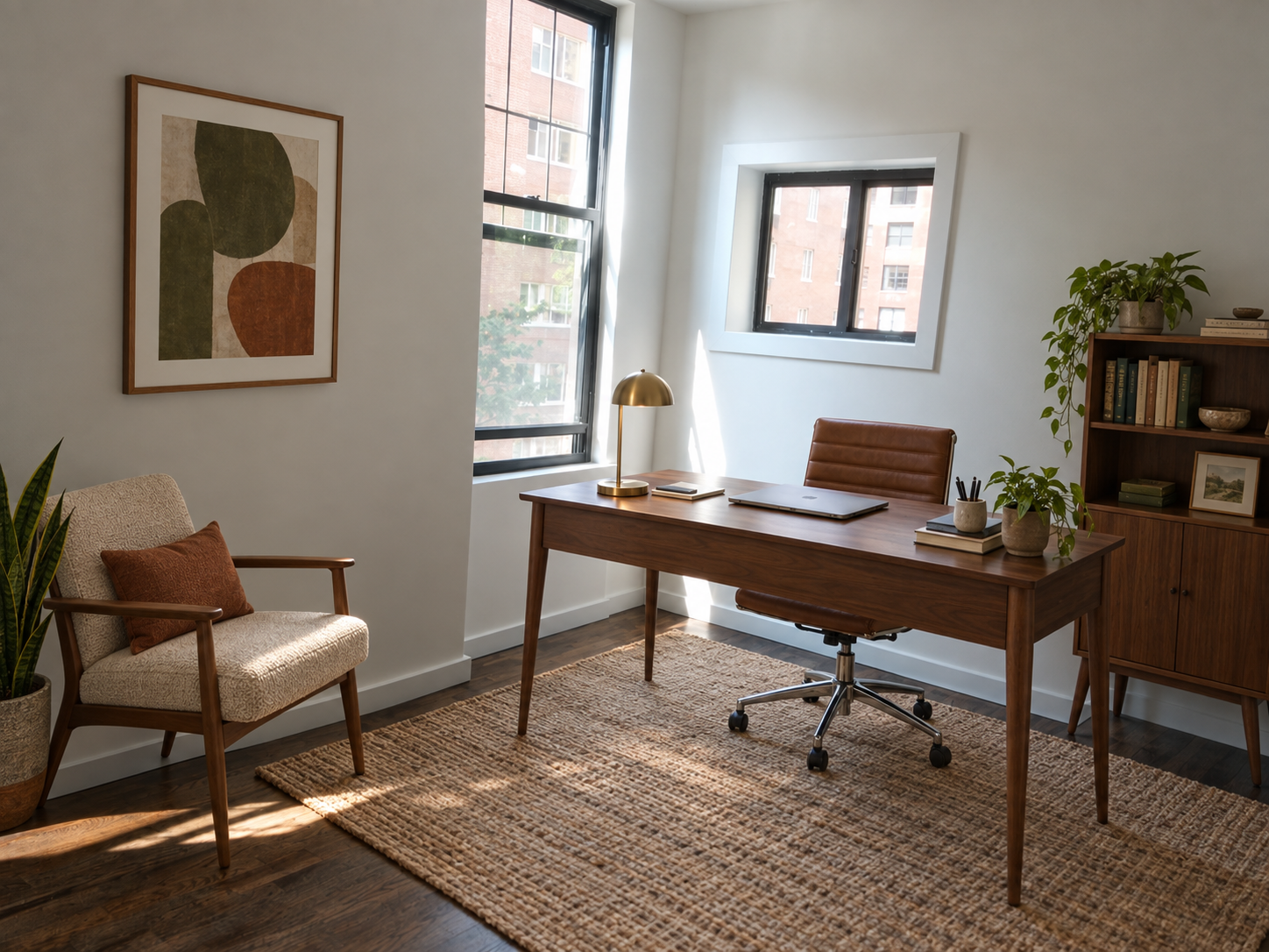 The altered version: mid-century modern